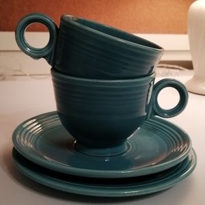 Vintage Blue Tea Set